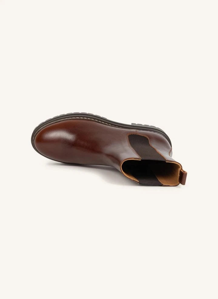 Bobbies - Clover Leather Boots | Amber