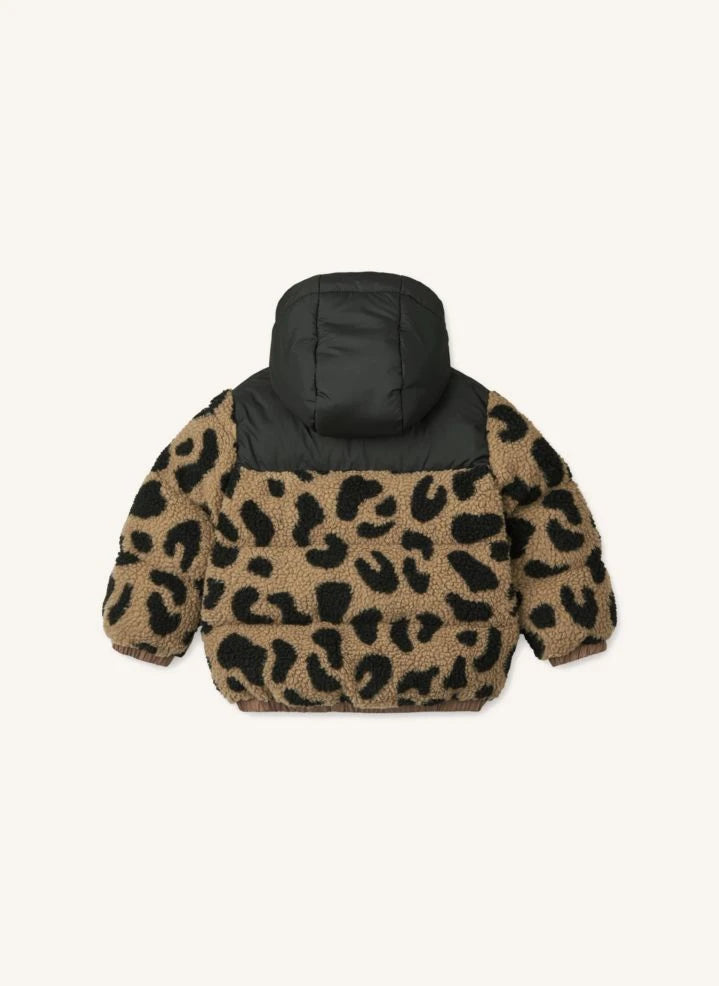 Liewood - Niko Sherpa down jacket | Dark brown