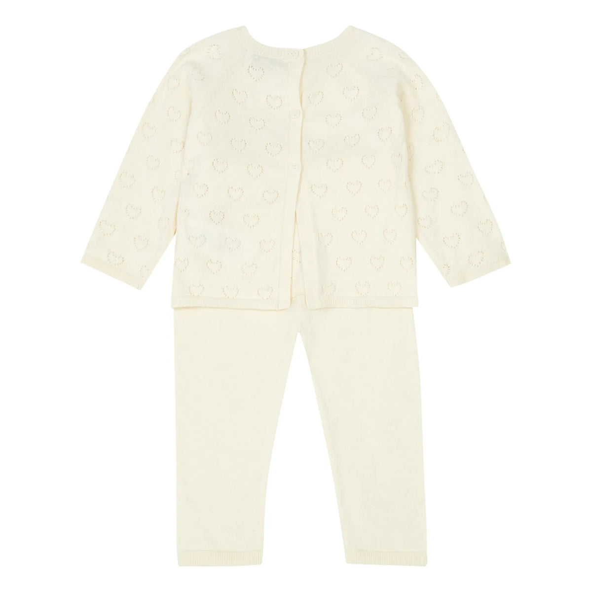 Bonton - Open Knit Sweater and Leggings | Ecru