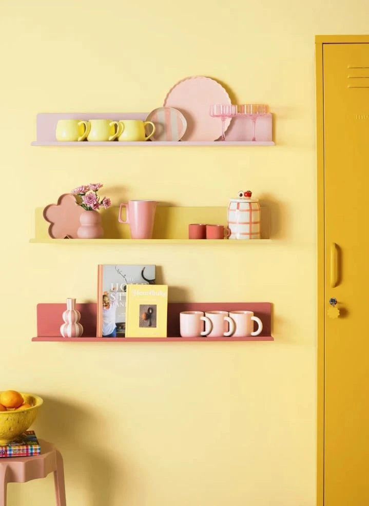 Mustard Made - Ledge Metal Wall Shelf | Blush