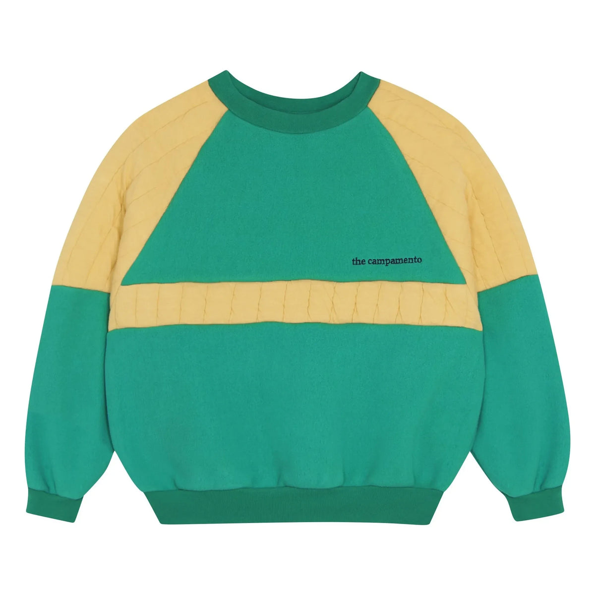 The Campamento - Quilted sweatshirt | Turquoise