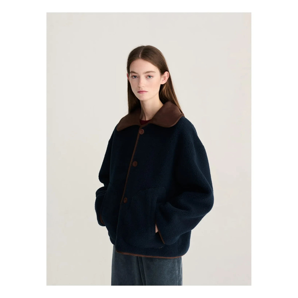 Bobo Choses - Soft Sherpa Reversible Jacket | Dark Brown