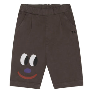The Campamento - Smiling Face Baby Trousers | Brown