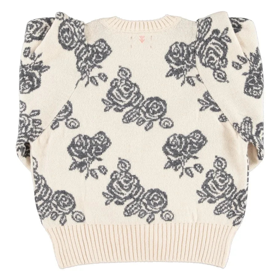 Sisters Department - Wool Flower Sweater | Ecru