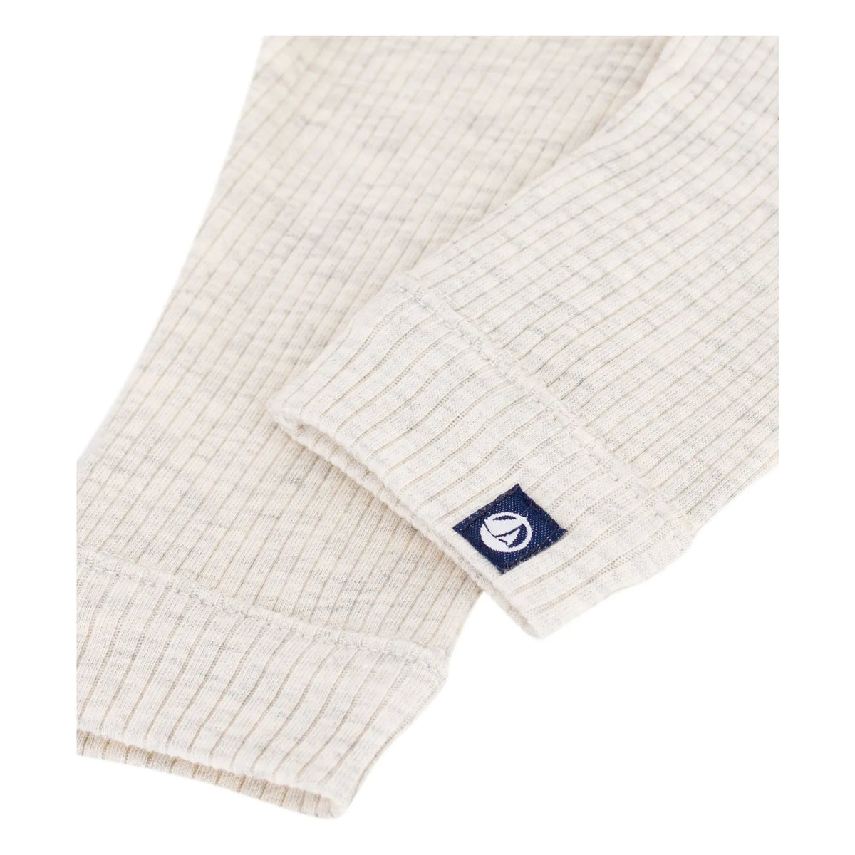 Petit Bateau - Ribbed Leggings | Flecked Beige