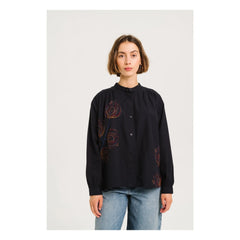 Sacrécoeur - Ella Broderies blouse | Blue