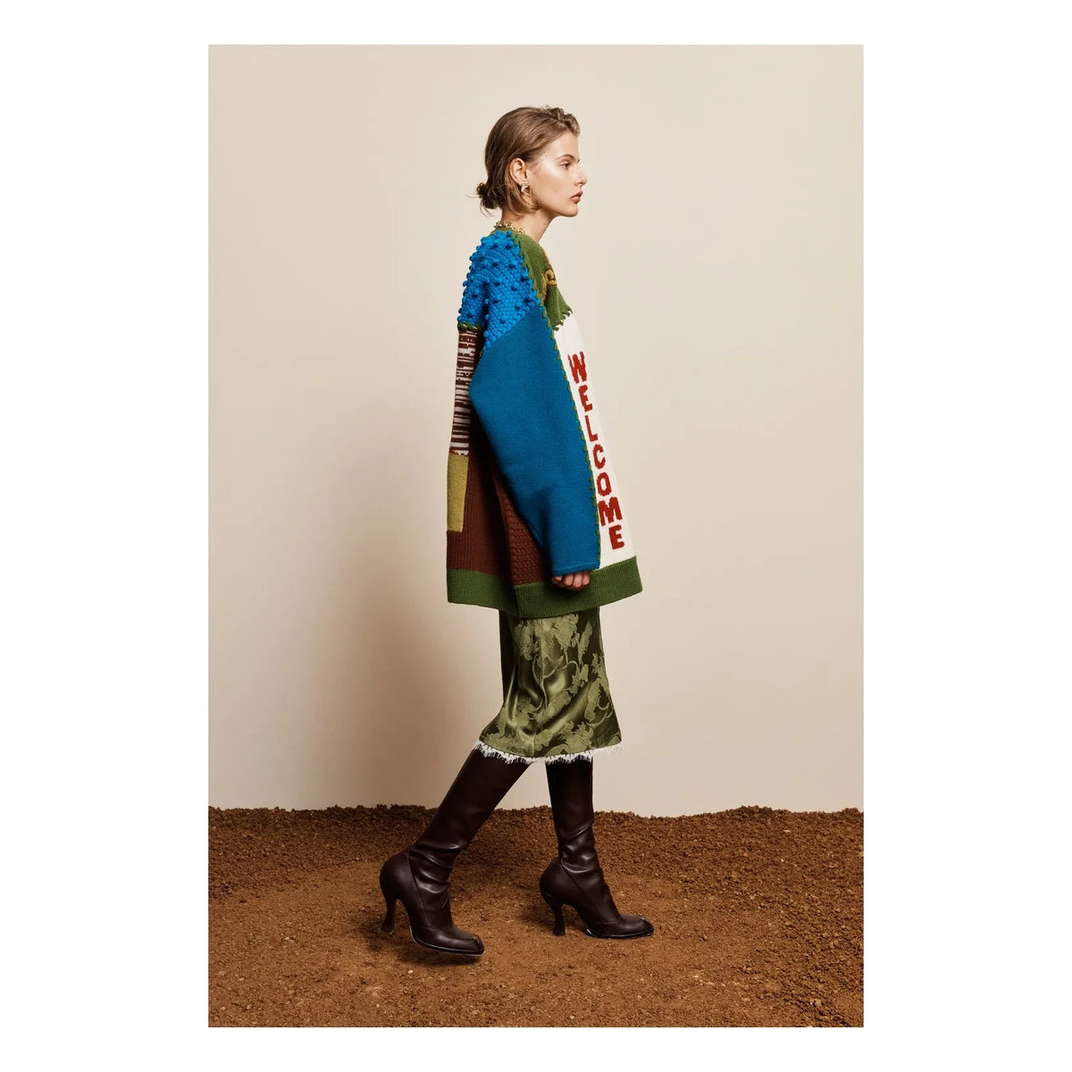 Alémais - Lasso Patchwork Cardigan | Ecru