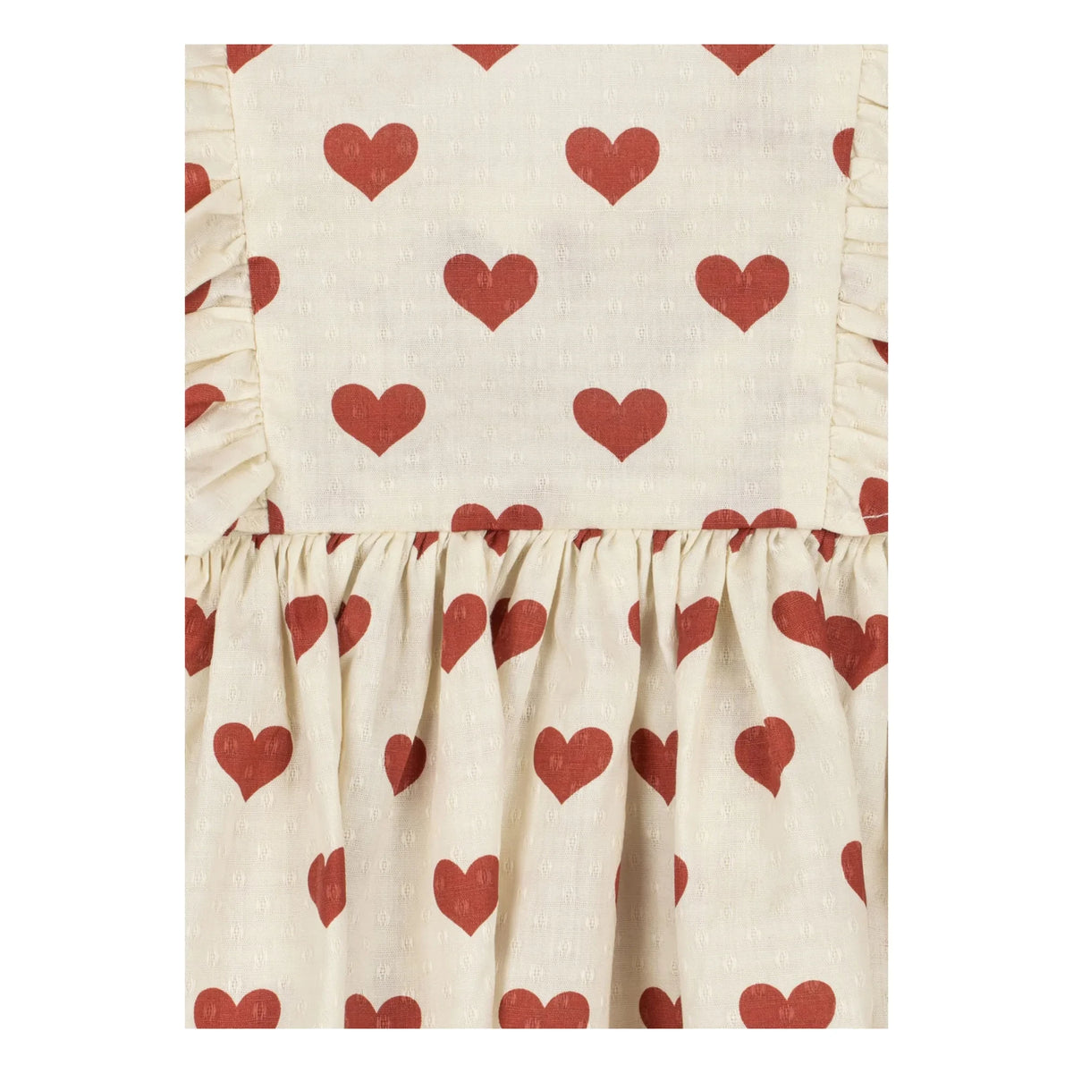 Konges Sløjd - Cianna Hearts Organic Cotton Dress | Ecru