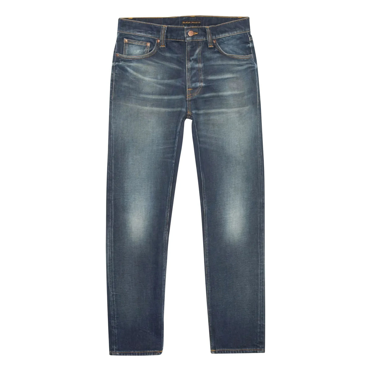 Nudie Jeans - Solid Ollie Lost Light Cotton Jeans | Pale Bluish Gray