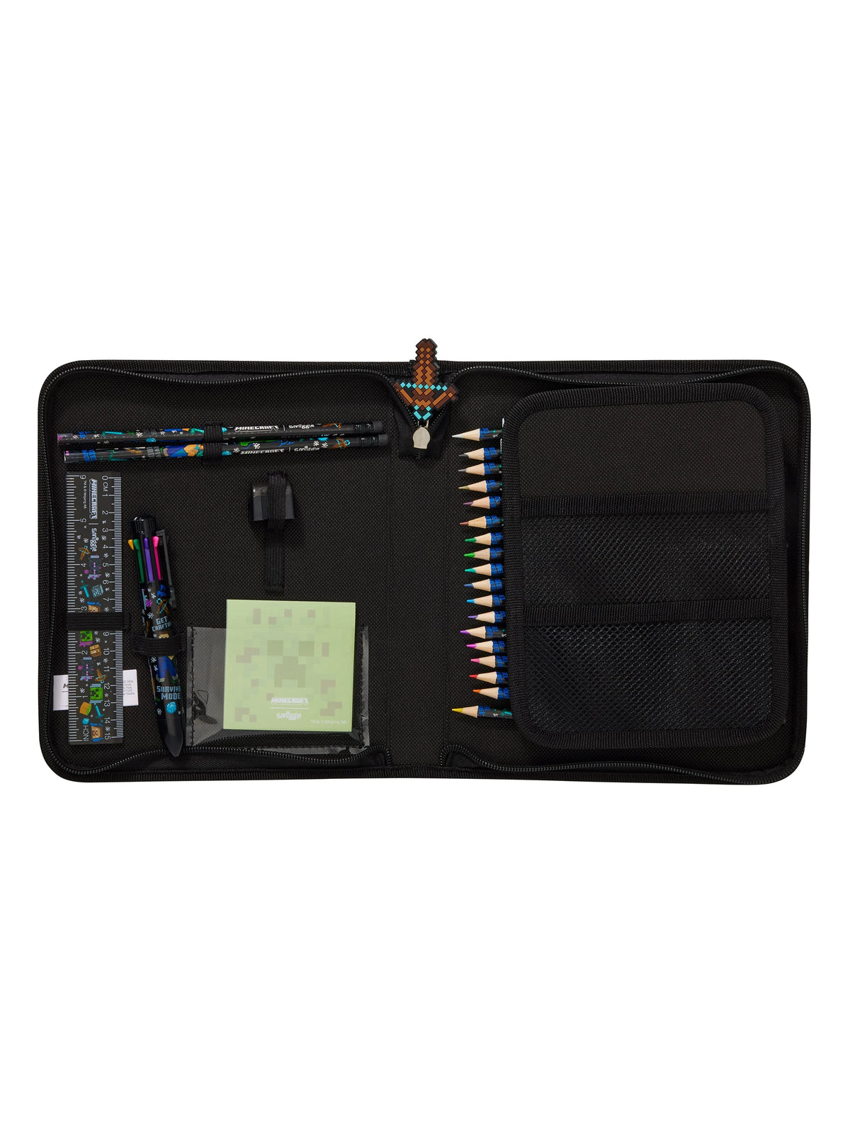Smiggle - Minecraft Pencil Case and Stationery Set
