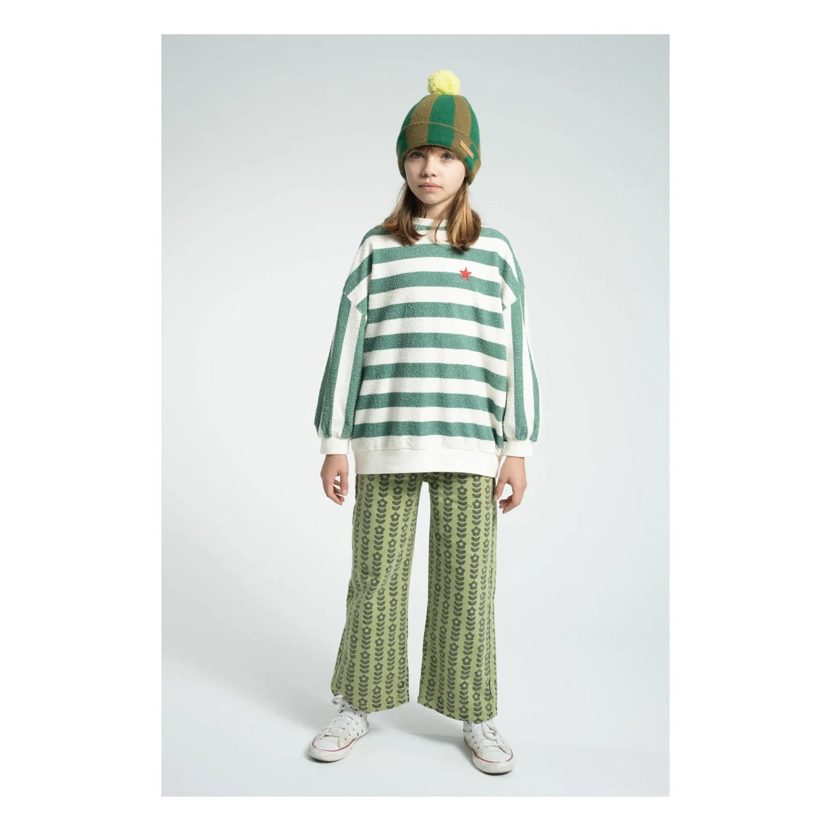 Piupiuchick - Striped Hat | Green