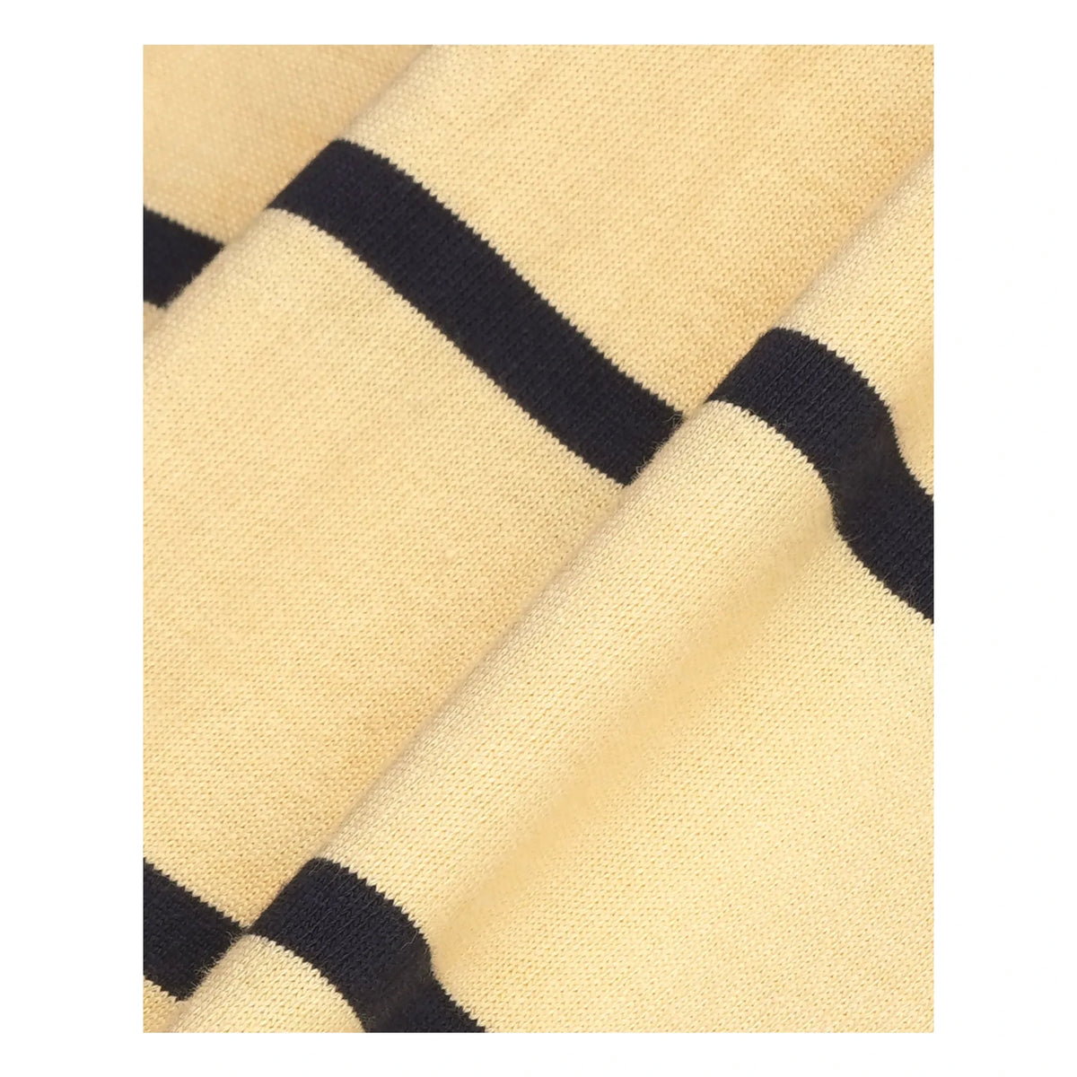 Sporty & Rich - Polo Rugby Serif Logo Striped | Pale Yellow
