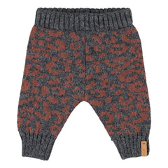 Piupiuchick - Leopard Mesh Leggings | Charcoal Grey