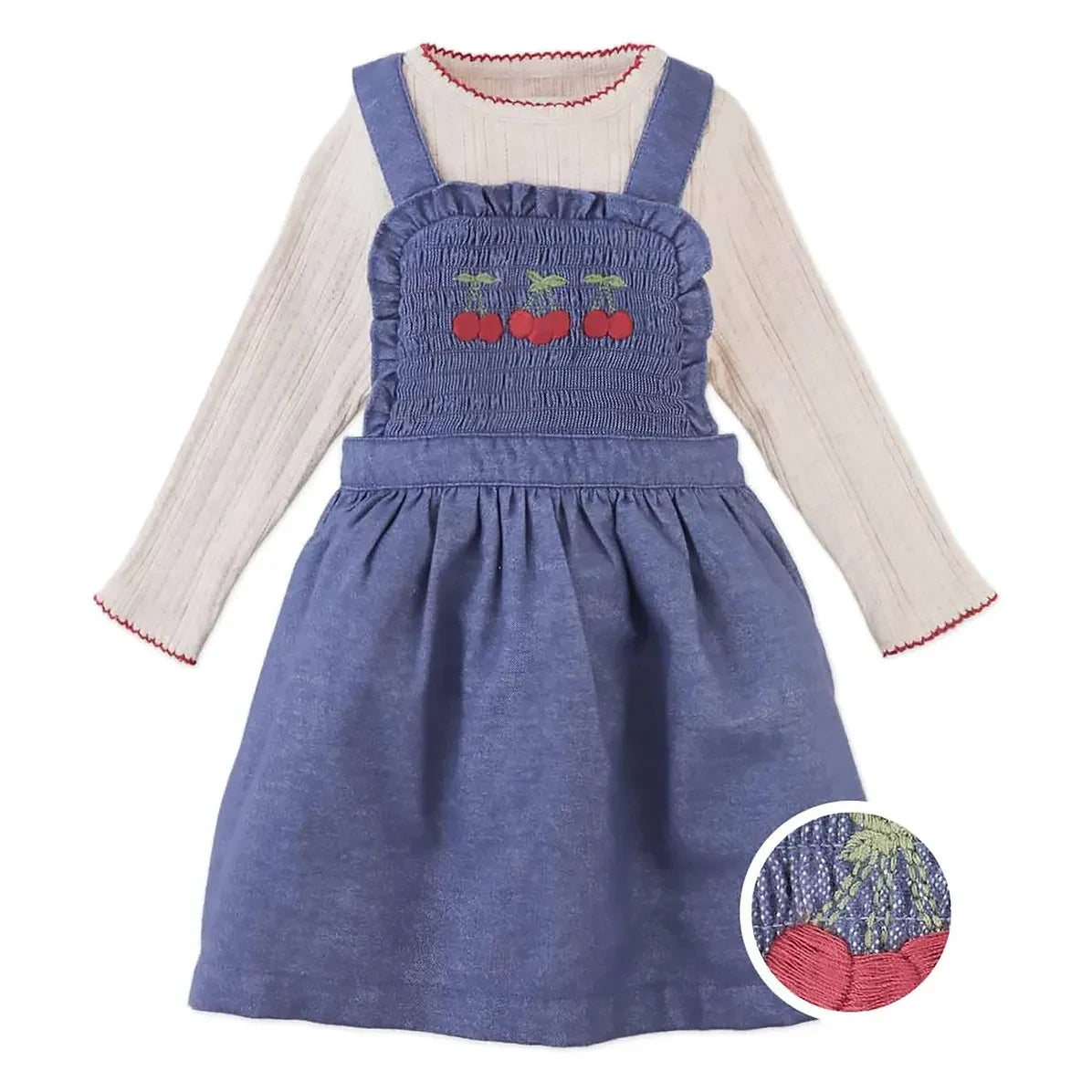 Gingersnaps - Margot T-shirt and apron dress set | Blue