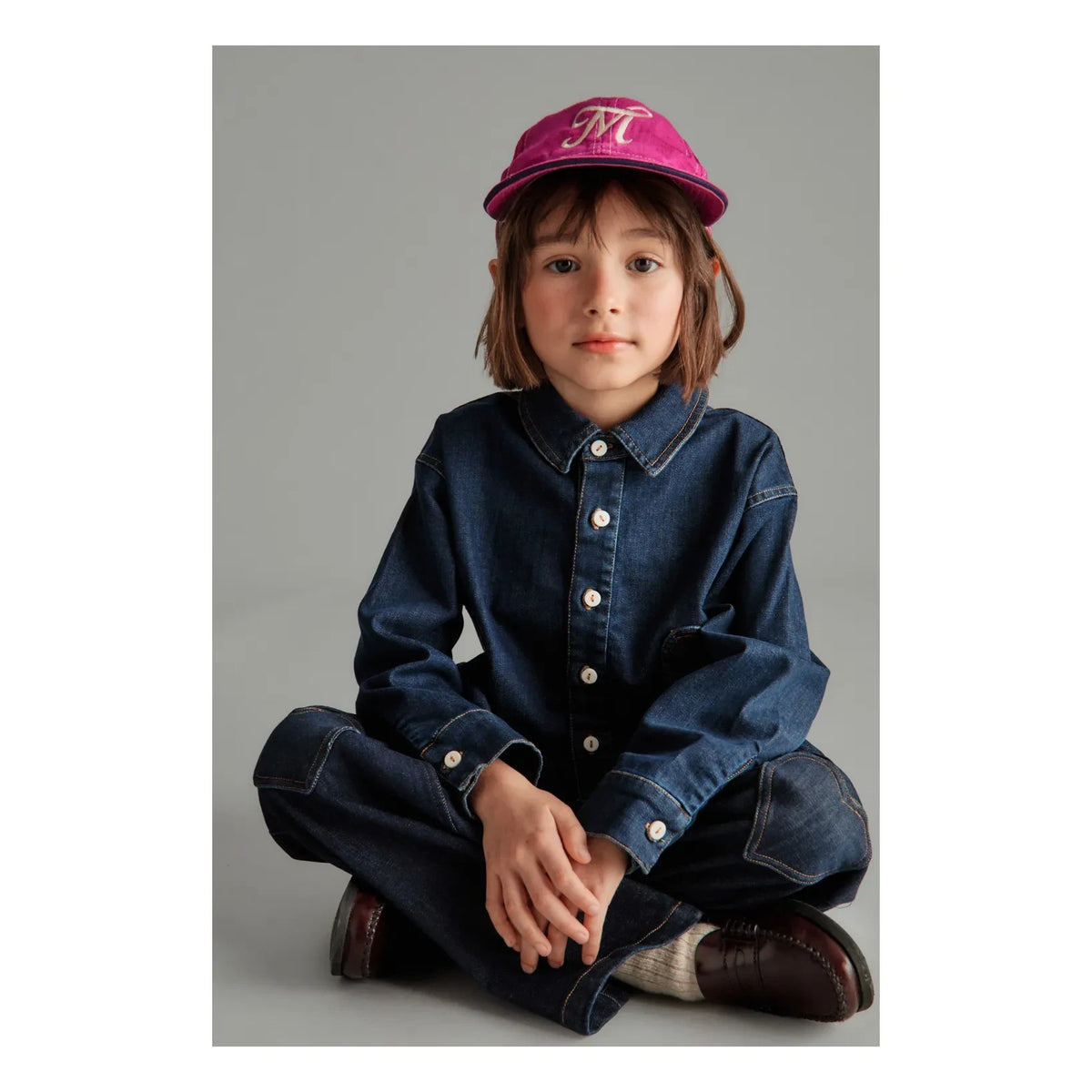 Mipounet - Love Denim Shirt | Dark Blue