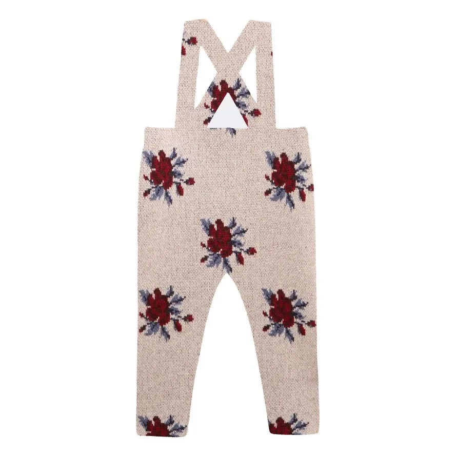 birinit - Colette Organic Cotton Floral Strap Pants | Ivory