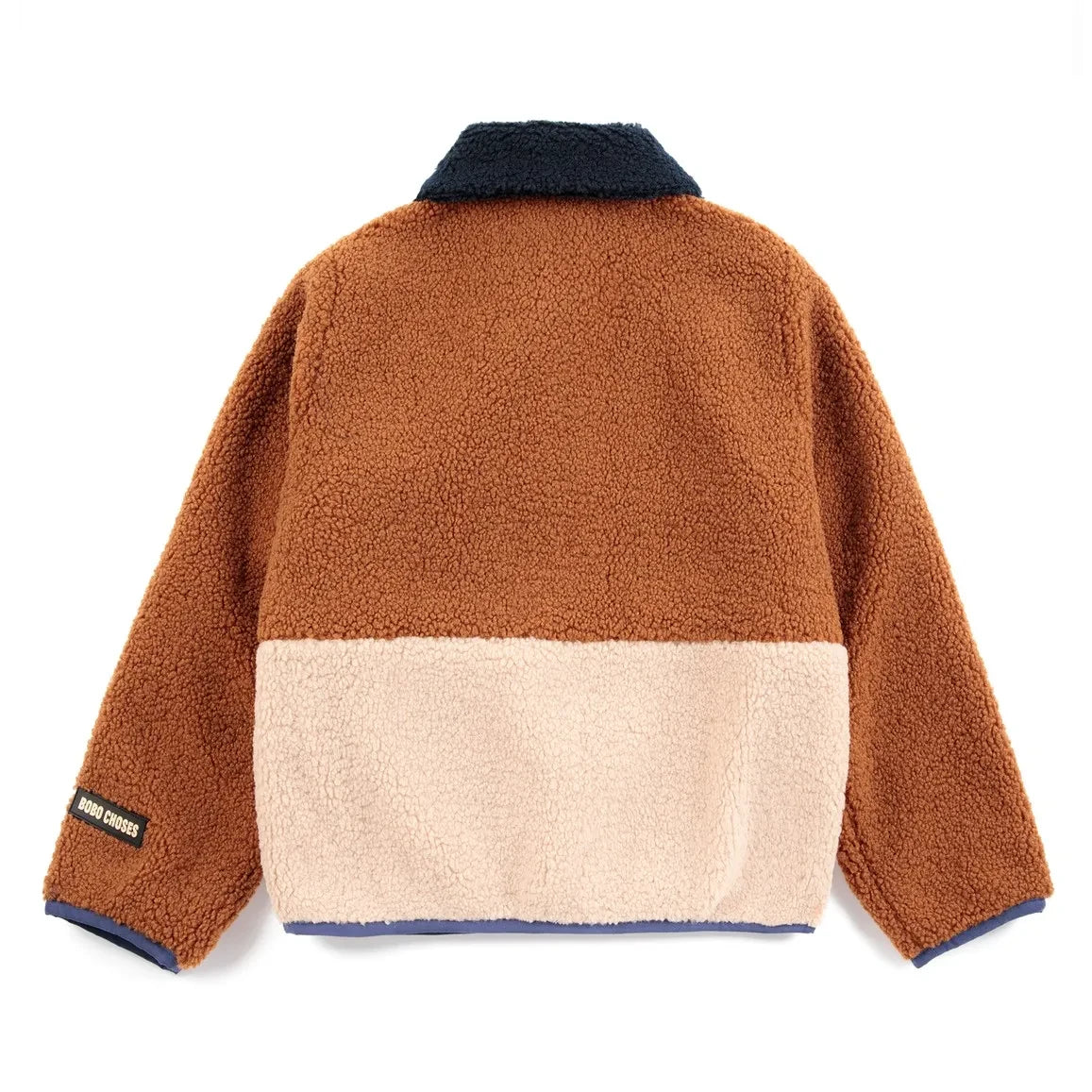 Bobo Choses - Reversible Sherpa Jacket Made from Recycled Fibers | Navy