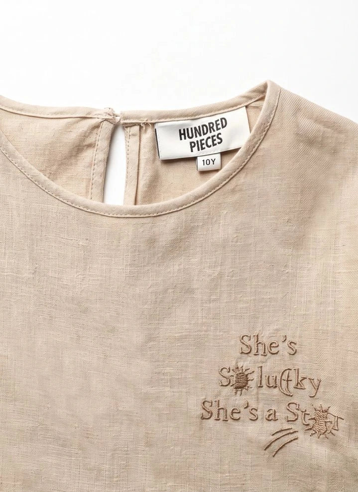 Hundred Pieces - Esperas Etoiles Dress | Beige