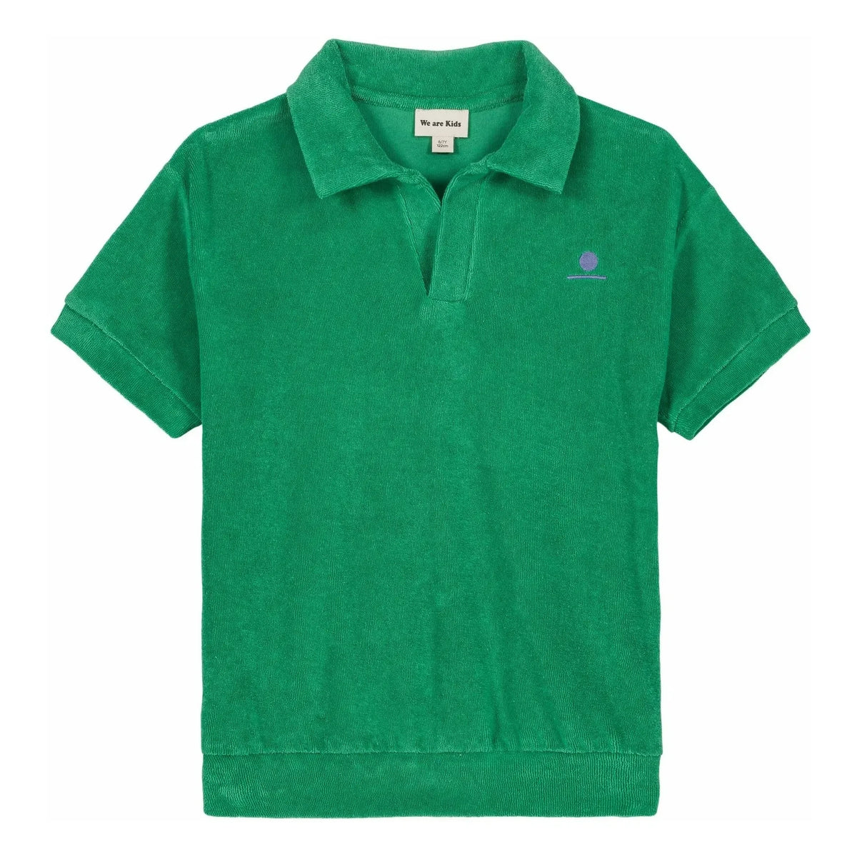 We Are Kids - Polo Léonard Organic Sponge | Chrome Green