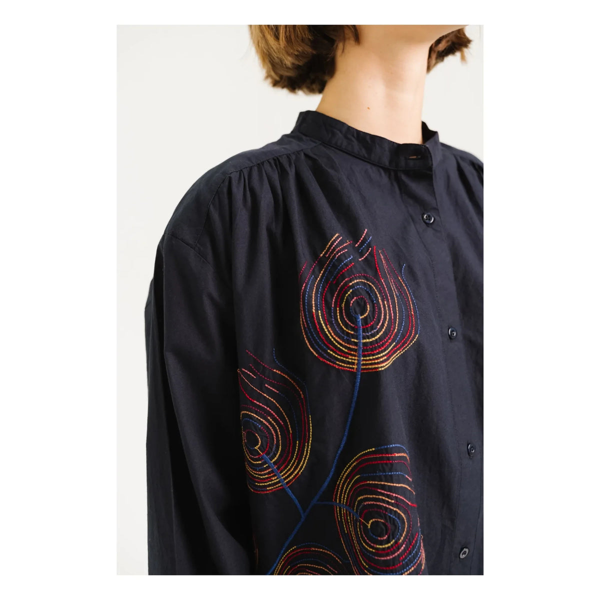 Sacrécoeur - Ella Broderies blouse | Blue