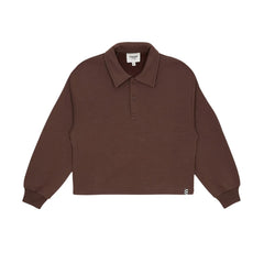 Finger in the nose - Brooklyn polo collar sweatshirt | Brown