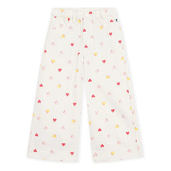 Petit Bateau - Big Heart Pants | Ecru