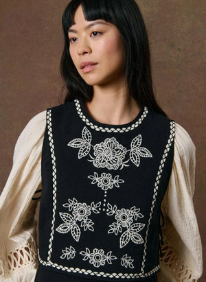 Louise Misha - Soniago Organic Cotton Top | Black