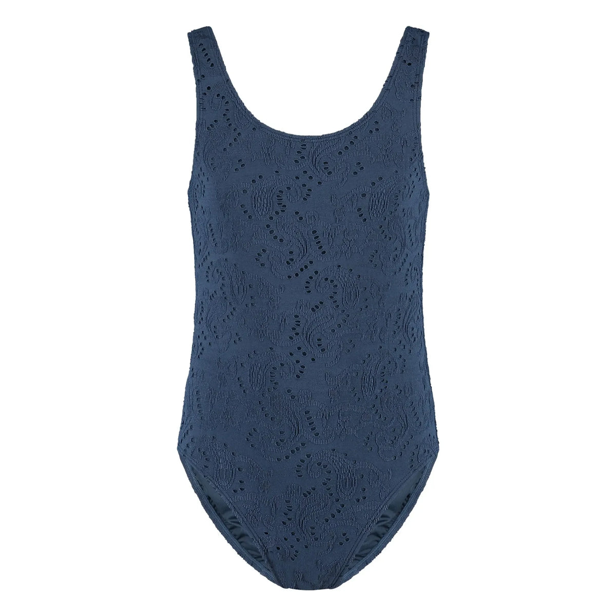 Beachlife - Recycled Fiber Embroidered Swimwear | Midnight Blue