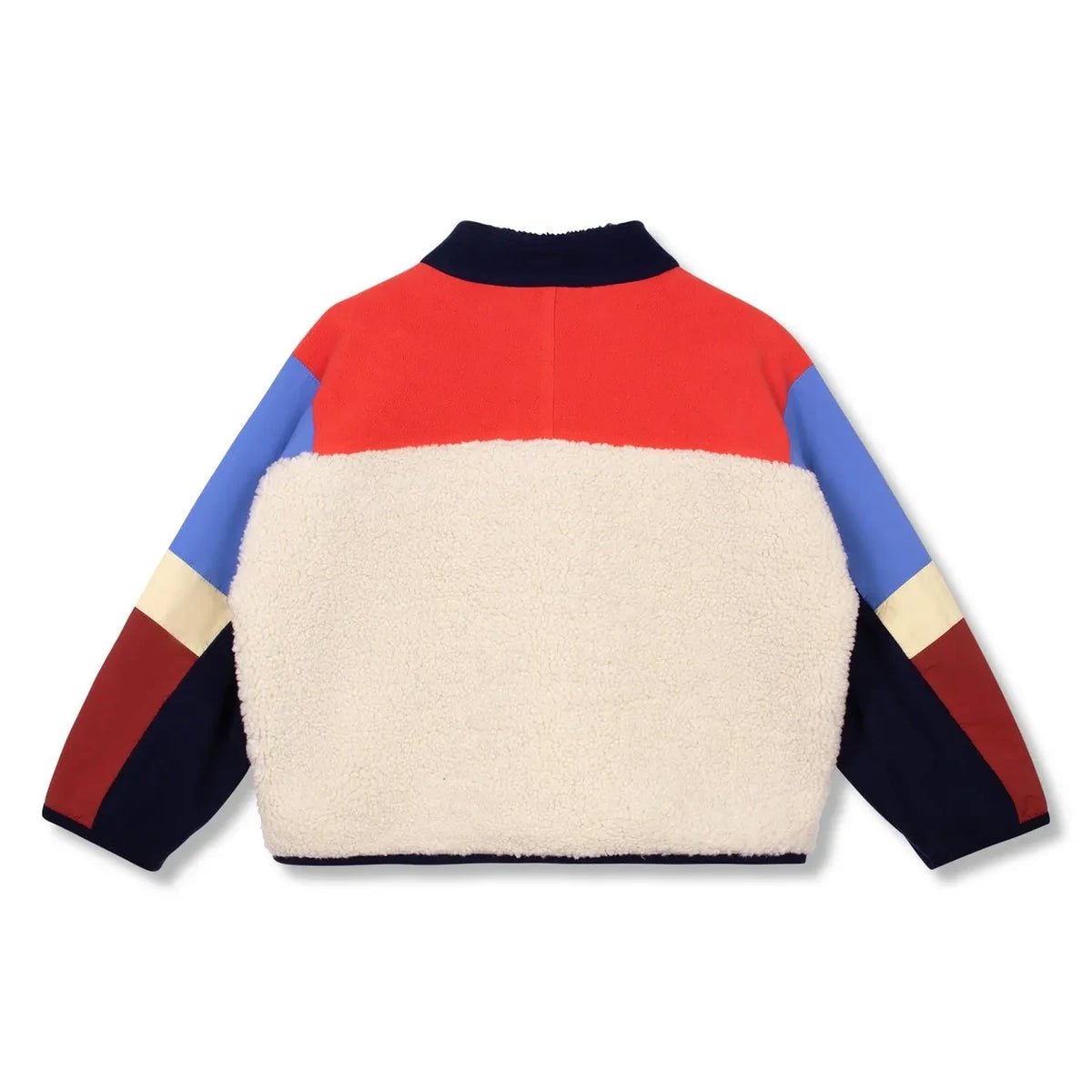 Wynken - Bi-Material Sherpa Jacket | Ecru