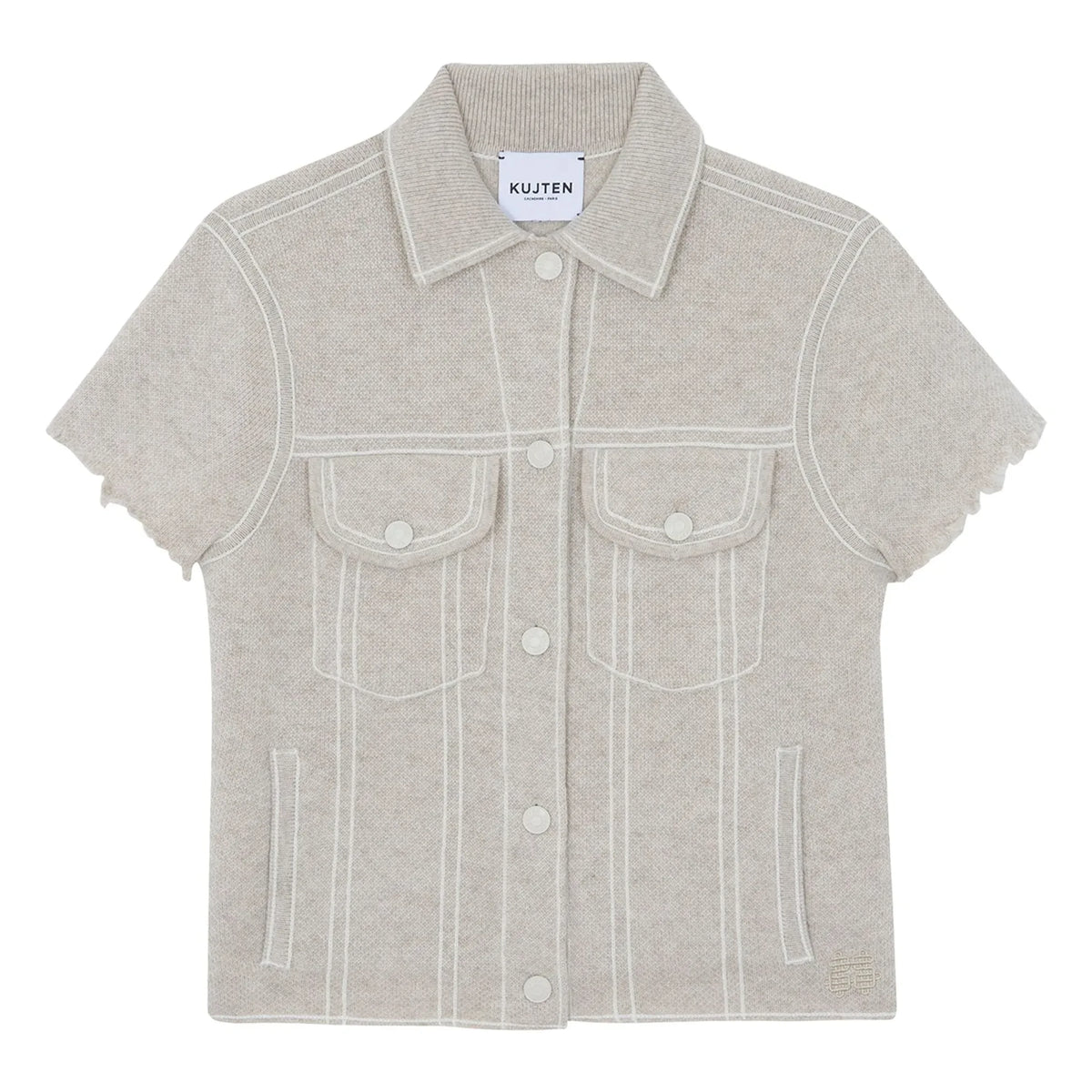 Kujten - Jessinda Cashmere Jacket | Oatmeal