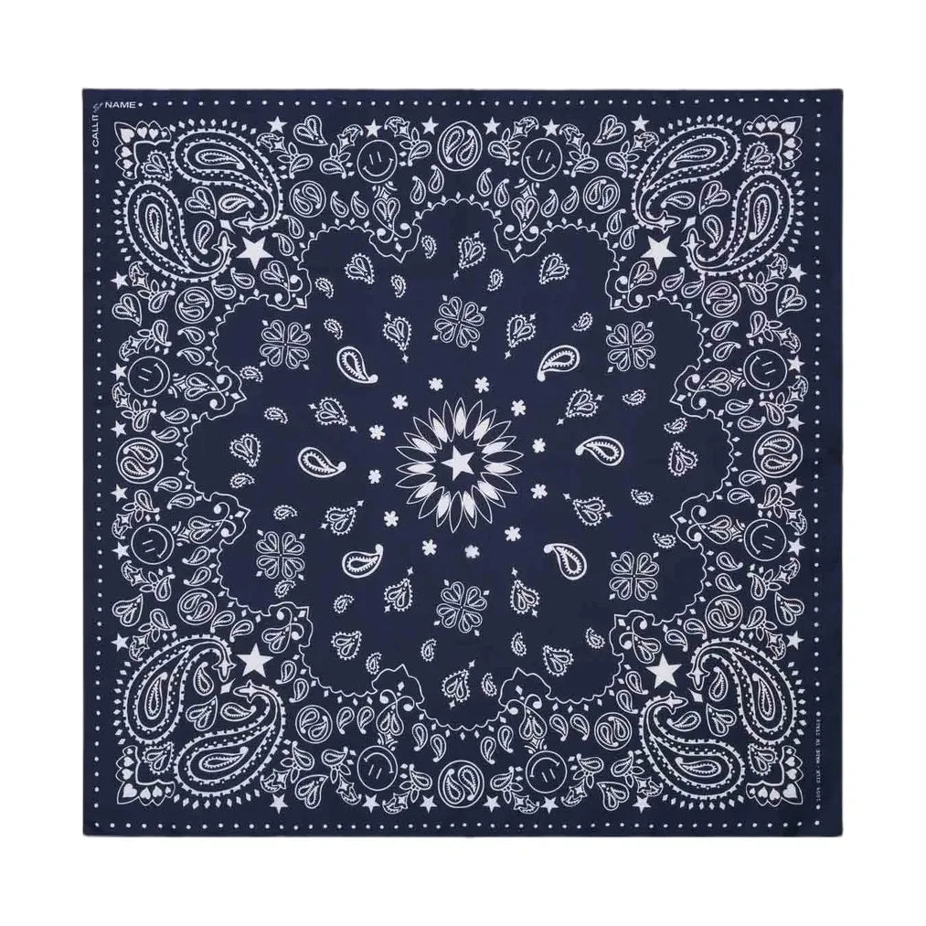 Call it by your name - Bandana Small Etoile Soie | Navy