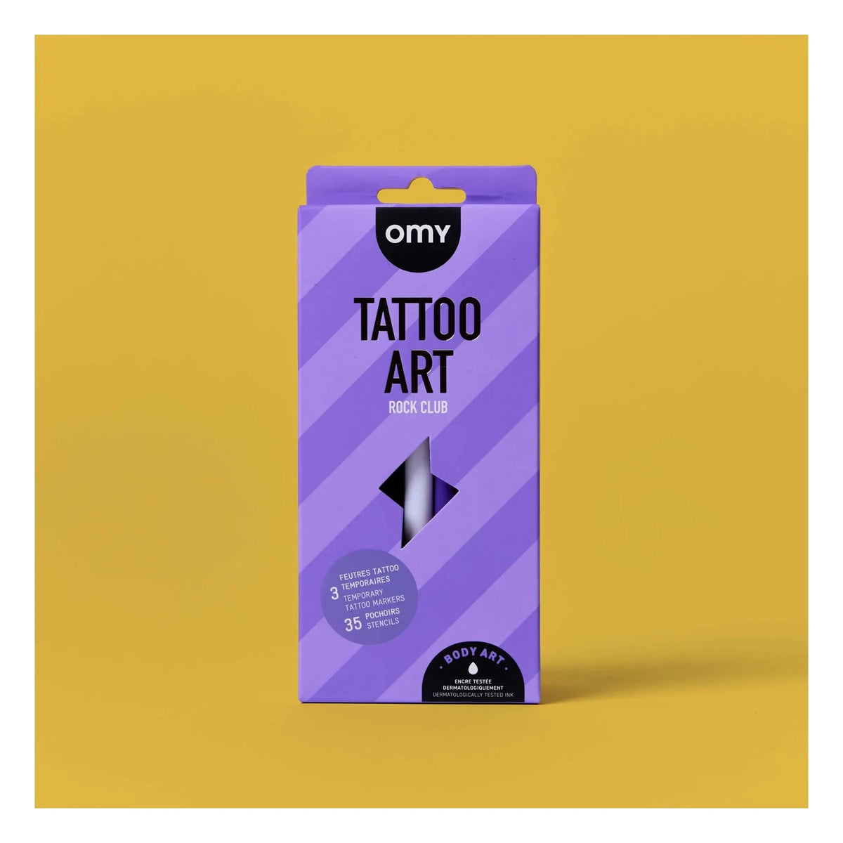 Omy - Felt and Stencils for Temporary Tattoos | Purple
