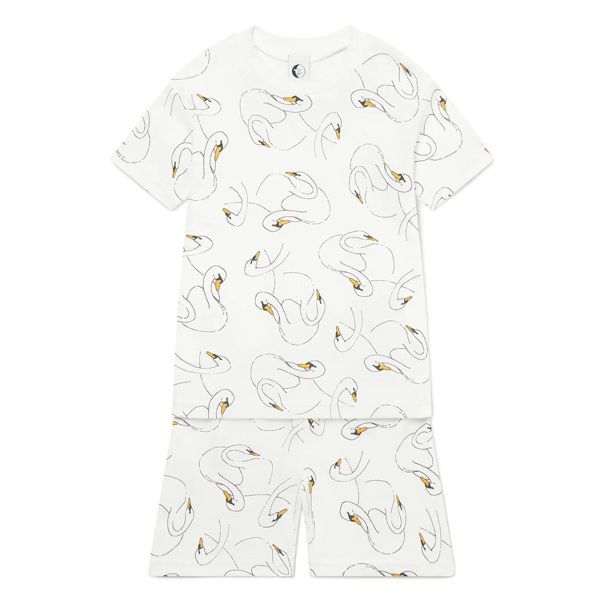 Sleepy Doe - Organic Cotton Short Pajamas | White