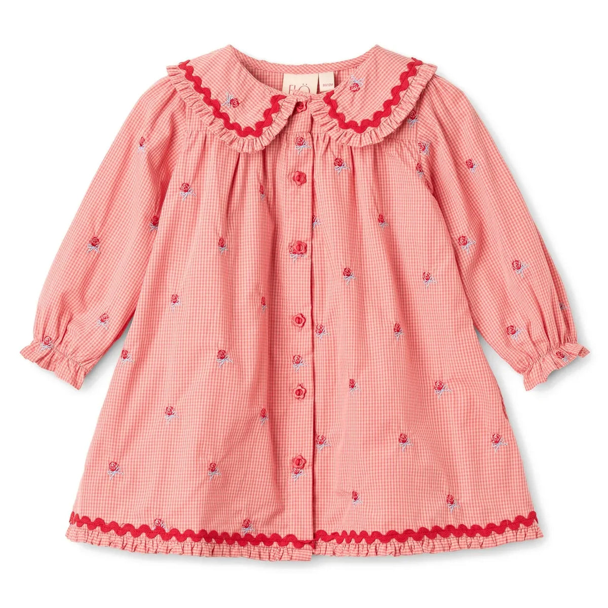 Flöss - Sonja Vichy Dress | Pink