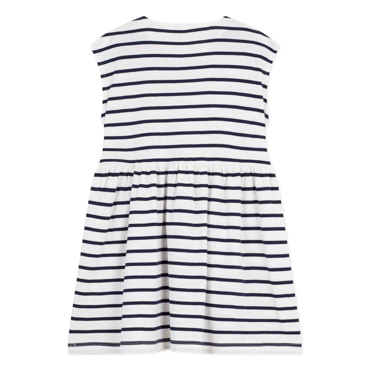 Petit Bateau - Striped Sleeveless Dress | White