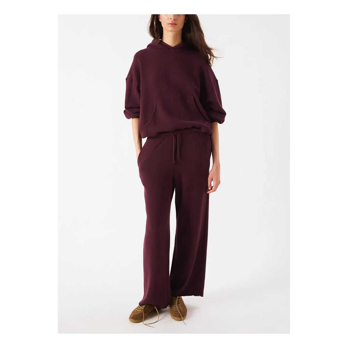 American Vintage - Atubay Cotton Jogger Pants | Lie de vin