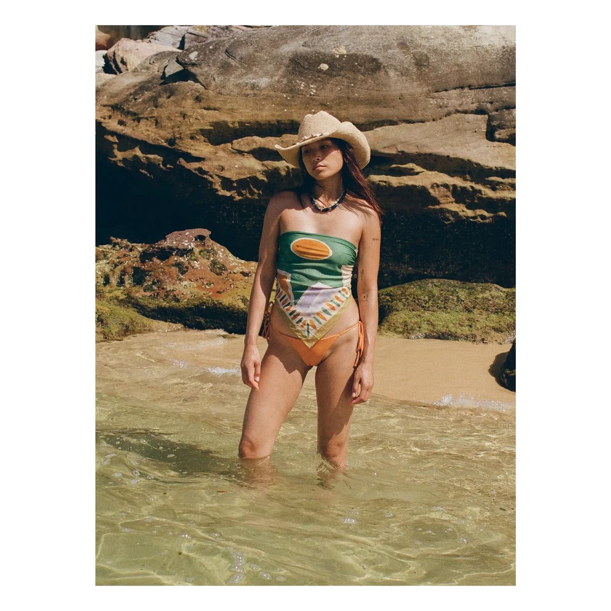 Soleil Soleil - Cassidy Clove Raffia Hat | Beige