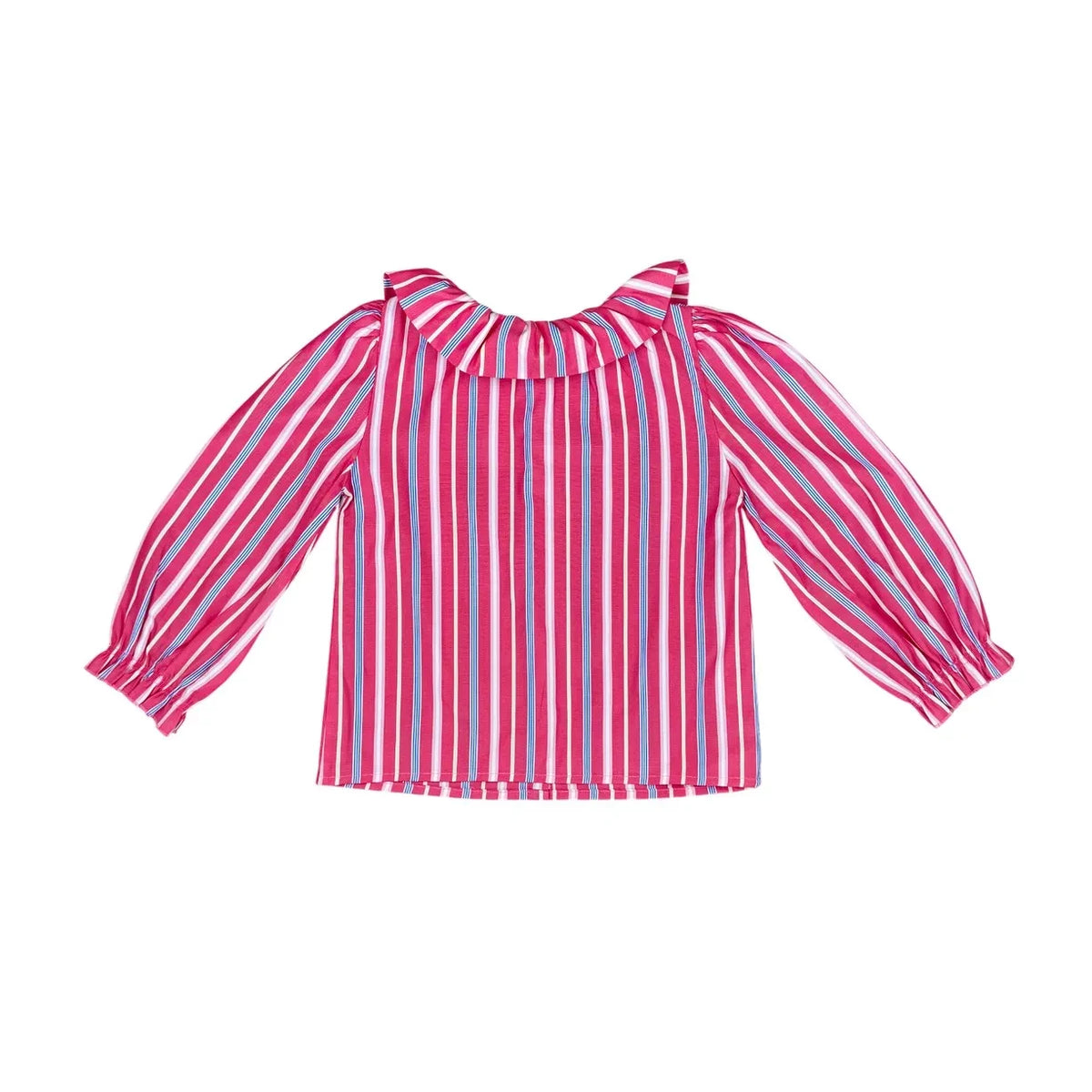 Club Trésor - Striped Pierrot Blouse | Pink