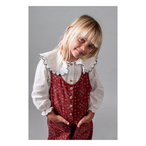 birinit - Rita Embroidered Organic Cotton Blouse | Ivory