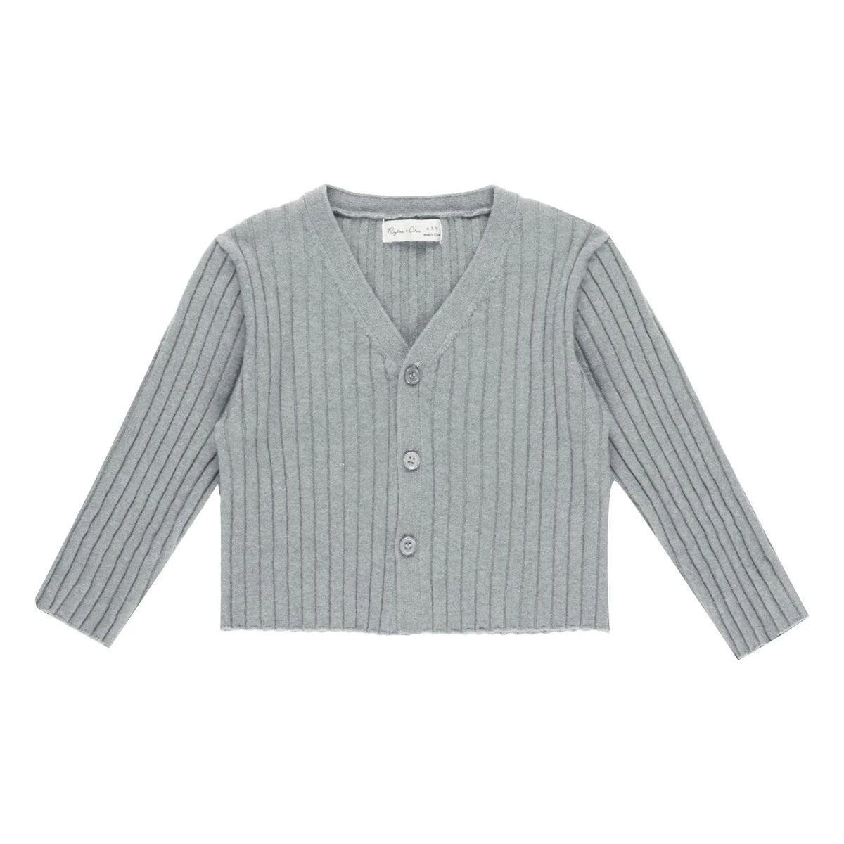 Rylee + Cru - Mini Ribbed File Tank Top | Gray Blue