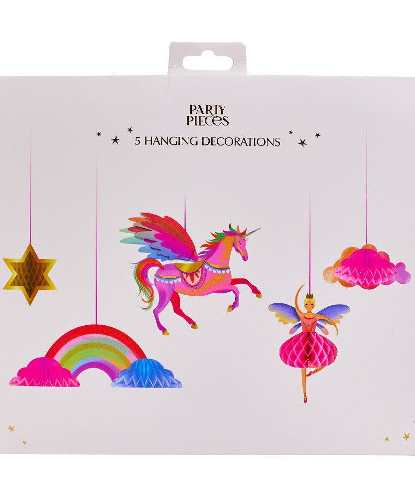 Party Pieces - Unicorn 5li Parti Asma Süsleri-Dinossi