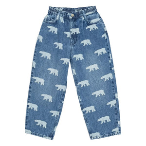 brunobruno nation - Dorethy AOP Organic Cotton Jeans | Blue