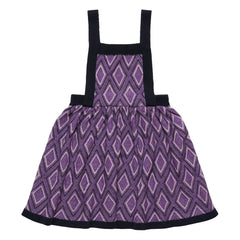 FUB - Harlequin Merino Wool Dress | Purple
