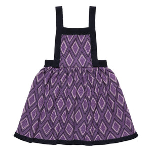 FUB - Harlequin Merino Wool Dress | Purple