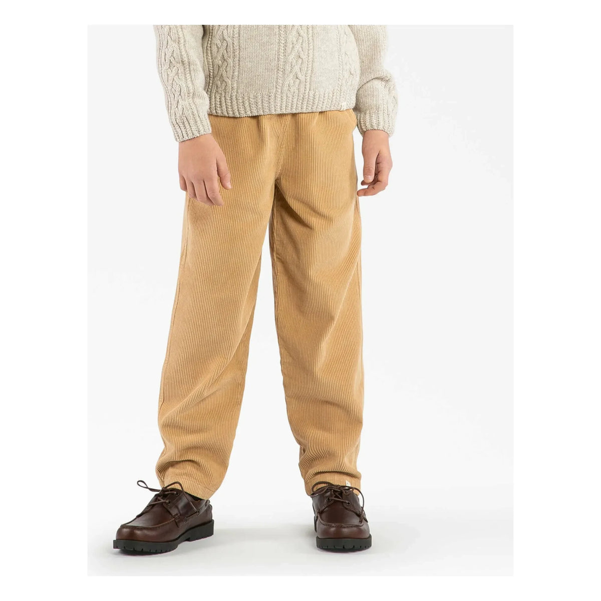 Matona - Organic Cotton Velvet Trousers | Camel