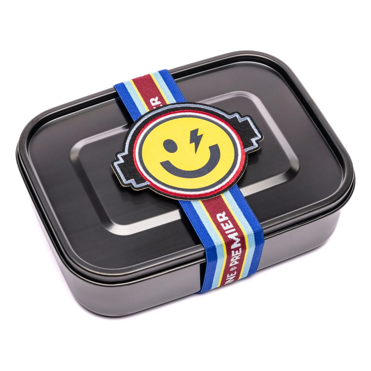 Jeune Premier - Elastic Happy Face Lunch Box | Yellow