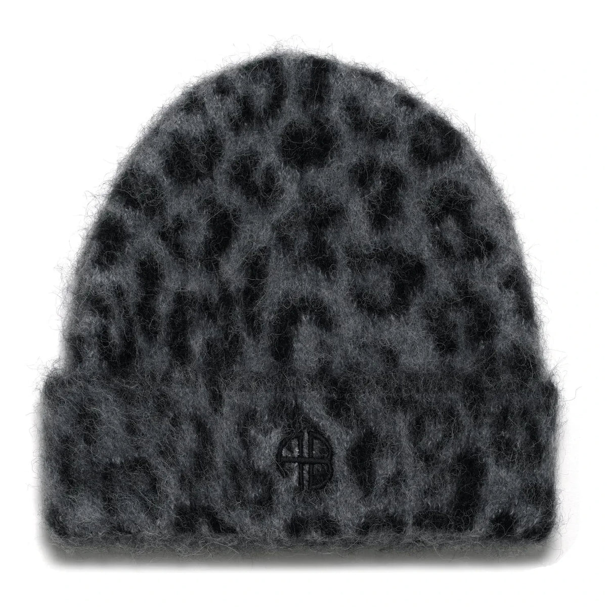 Anine Bing - Elia Leopard Alpaca Beanie | Gray