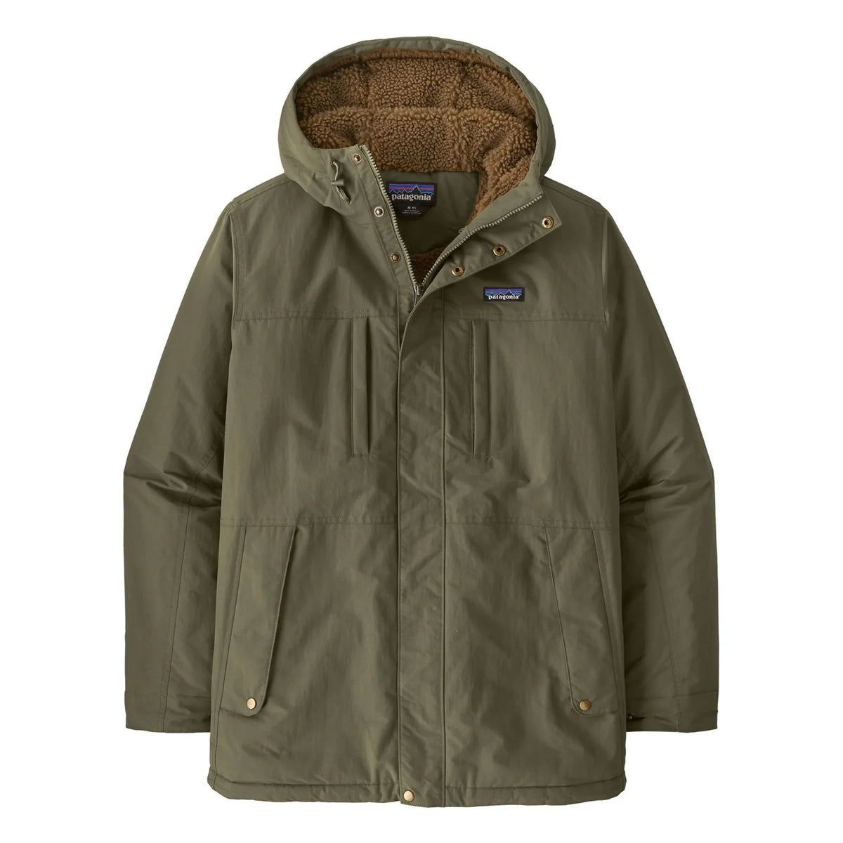 Patagonia - Faux Fur Isthmus Recycled Fiber Parka | Khaki
