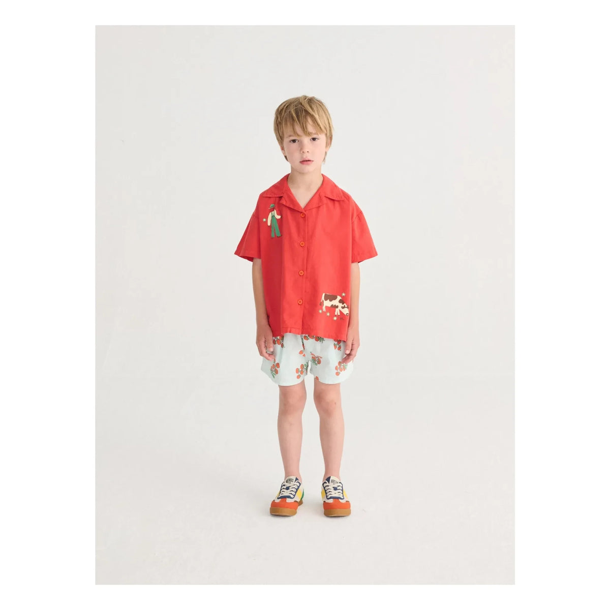Bobo Choses - Organic Cotton Tomato Shorts | Light Blue