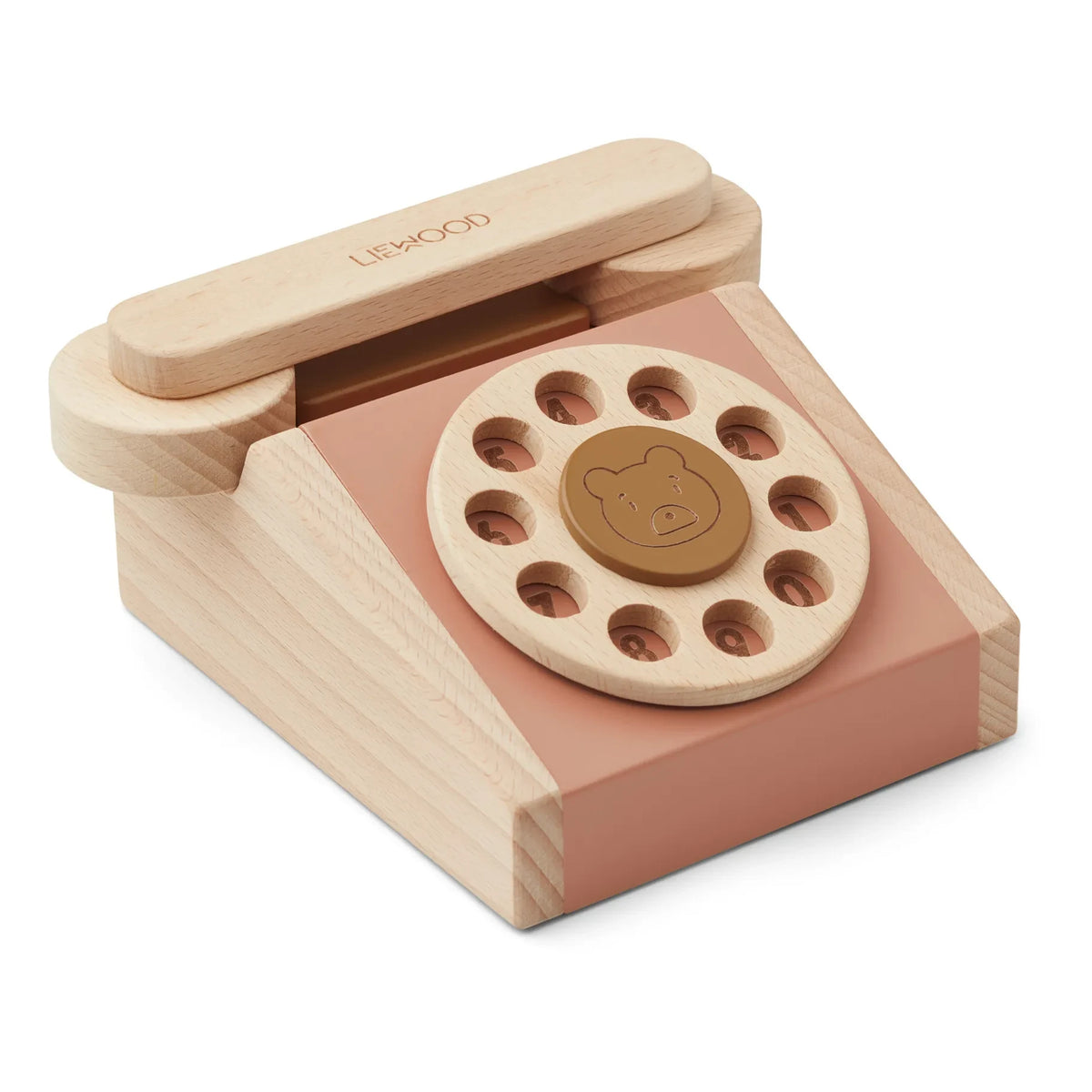 Liewood - Selma Classic Wooden Telephone | Dusty Pink